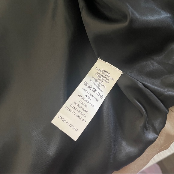 NEW women’s Leather oversized puffer leather vest hood SM / M - Picture 12 of 14